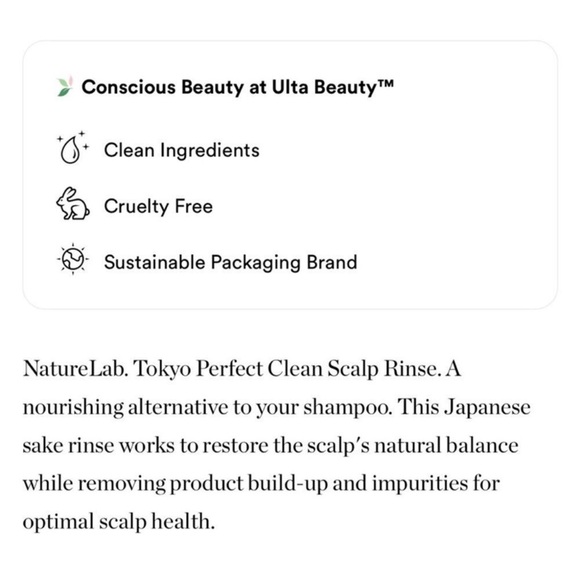 🦋$5 ~ Nature Lab Tokyo Perfect Clean Scalp Balancing Sake Rinse ~ NEW - Picture 3 of 6